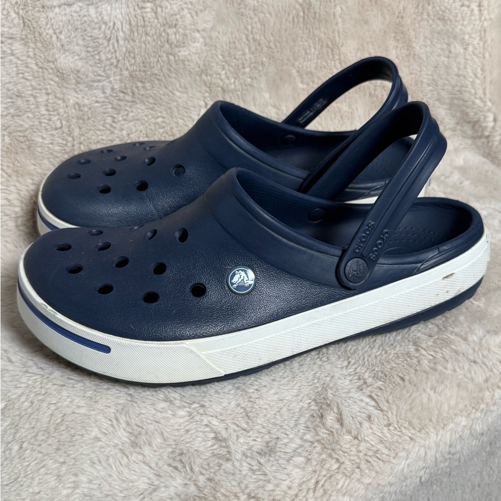 Crocs Crocband II Clogs Sandals Slip On Shoes Blue Size Womens 11 Mens 9